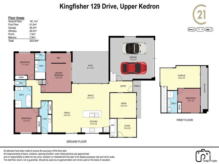 Floorplan of Homely house listing, 129 Kingfisher Drive, Upper Kedron QLD 4055