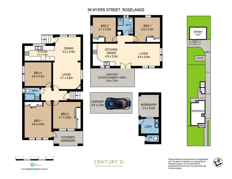 Floorplan of Homely house listing, 56 Myers Street, Roselands NSW 2196