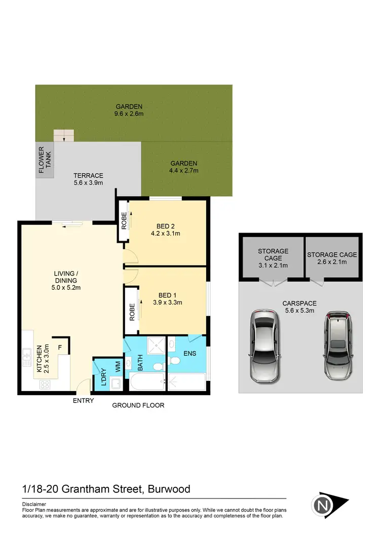 Floorplan of Homely apartment listing, 1/18-20 Grantham Street, Burwood NSW 2134