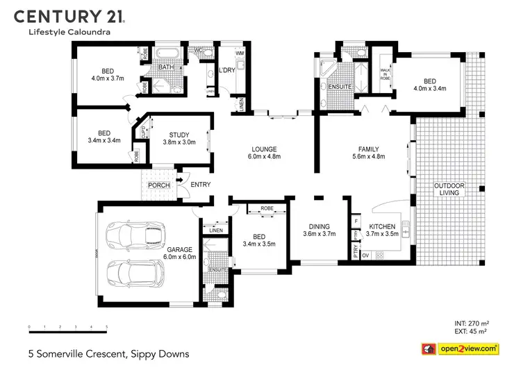 Floorplan of Homely house listing, 5 Somerville Crescent, Sippy Downs QLD 4556