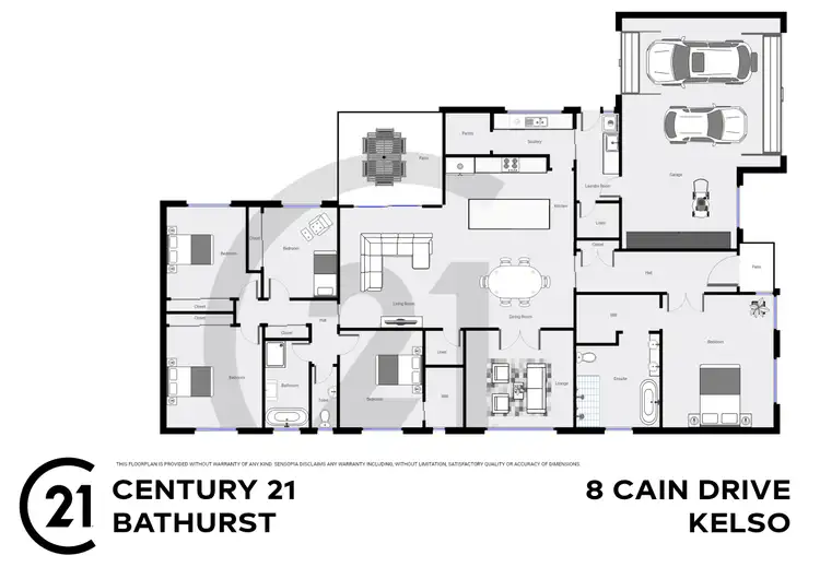 Floorplan of Homely house listing, 8 Cain Drive, Kelso NSW 2795