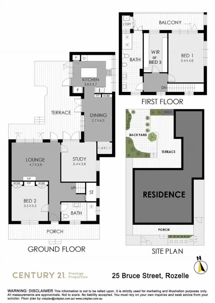 Floorplan of Homely house listing, 25 Bruce Street, Rozelle NSW 2039