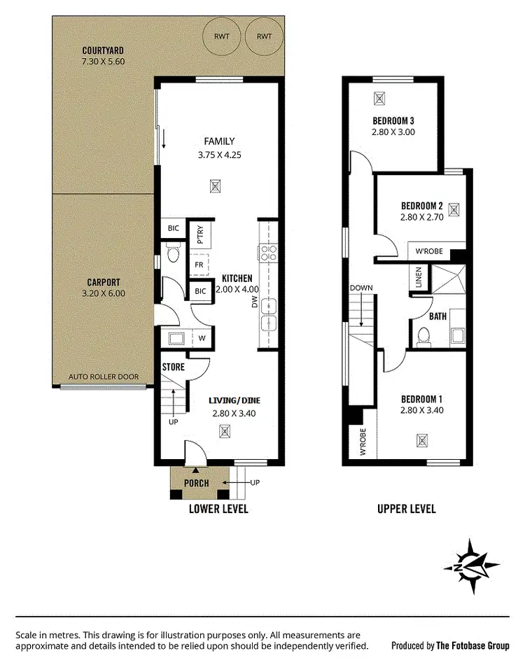 Floorplan of Homely townhouse listing, 11/25 Ramsgate Ave, Christies Beach SA 5165