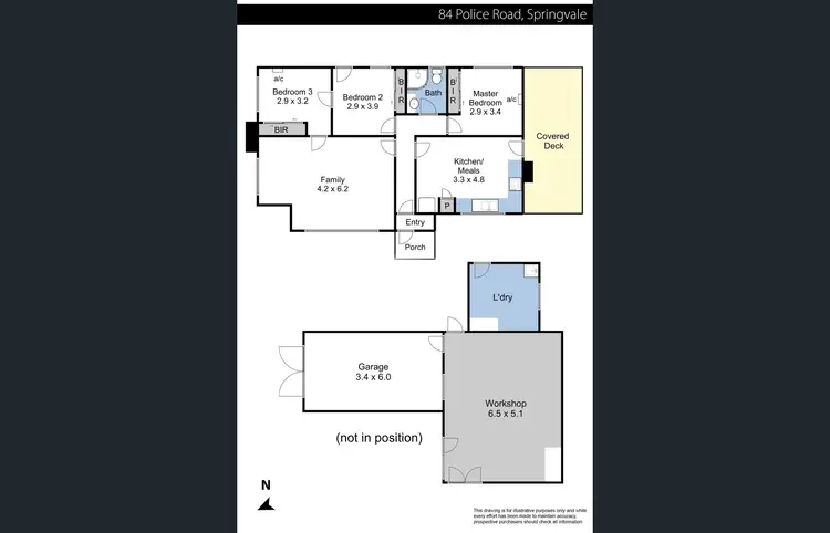 Floorplan of Homely house listing, 84 Police road, Springvale VIC 3171