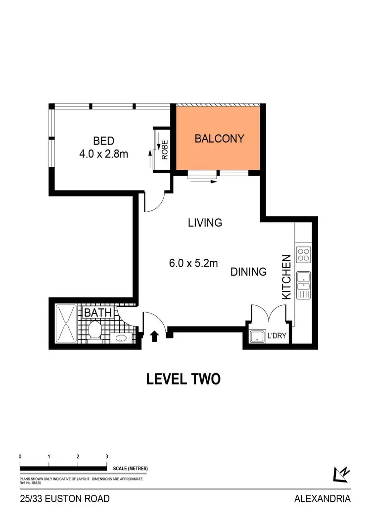 Floorplan of Homely apartment listing, 25/33 Euston Road, Alexandria NSW 2015
