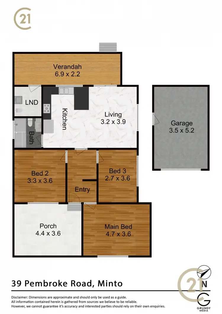 Floorplan of Homely house listing, 39 Pembroke Rd, Minto NSW 2566