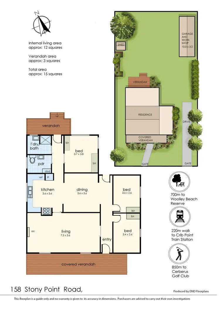 Floorplan of Homely house listing, 158 Stony Point Road, Crib Point VIC 3919