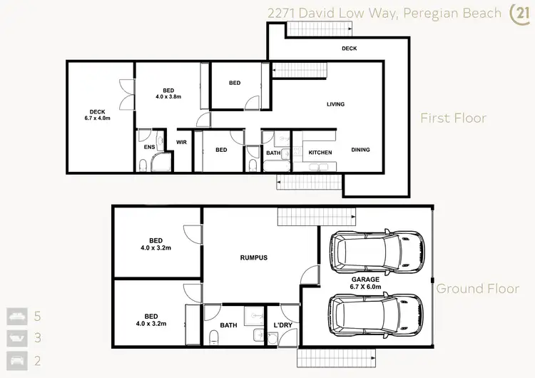 Floorplan of Homely house listing, 2271 David Low Way, Peregian Beach QLD 4573