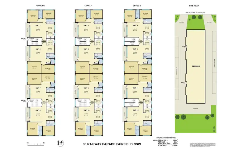 Floorplan of Homely block of units listing, 30 Railway Parade, Fairfield NSW 2165