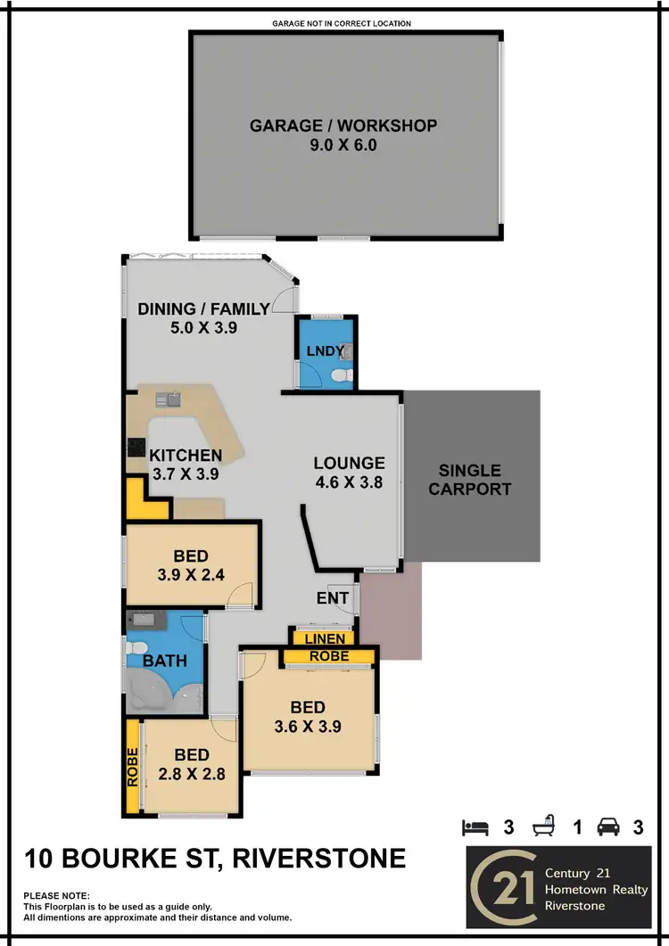 Floorplan of Homely house listing, 10 Bourke Street, Riverstone NSW 2765