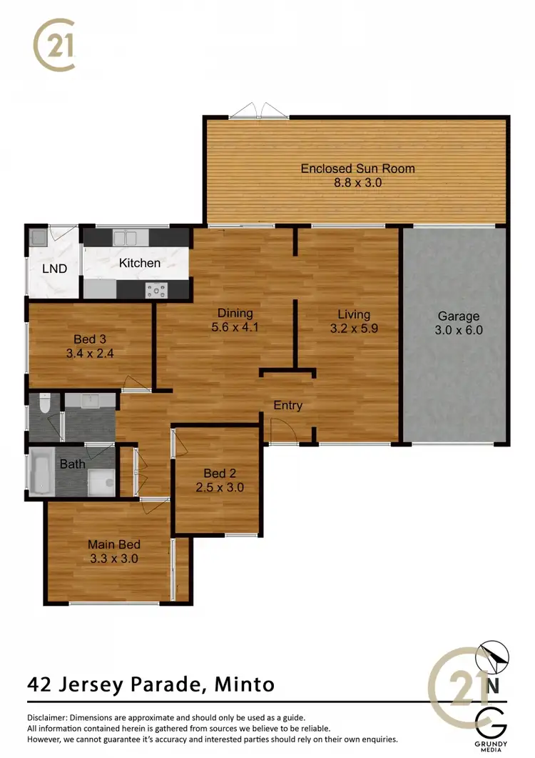 Floorplan of Homely house listing, 42 Jersey Parade, Minto NSW 2566