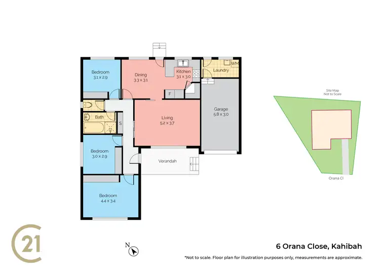 Floorplan of Homely house listing, 6 Orana Close, Kahibah NSW 2290