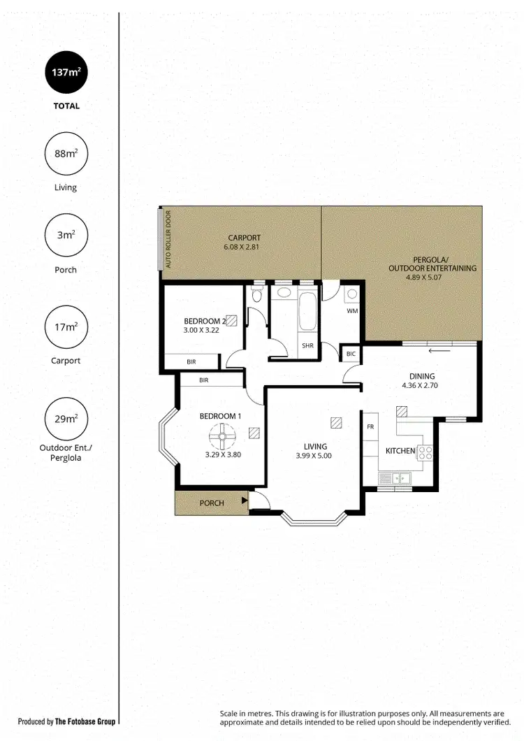 Floorplan of Homely unit listing, 1/9 McEwin Avenue, North Plympton SA 5037