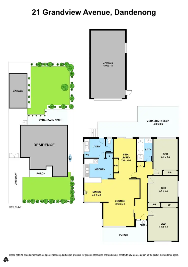 Floorplan of Homely house listing, 21 Grandview Ave, Dandenong VIC 3175