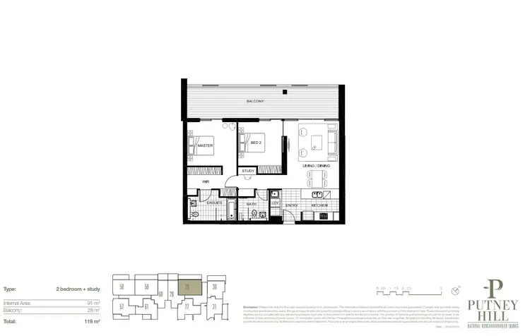 Floorplan of Homely apartment listing, 503N/1 Lardelli Drive, Ryde NSW 2112