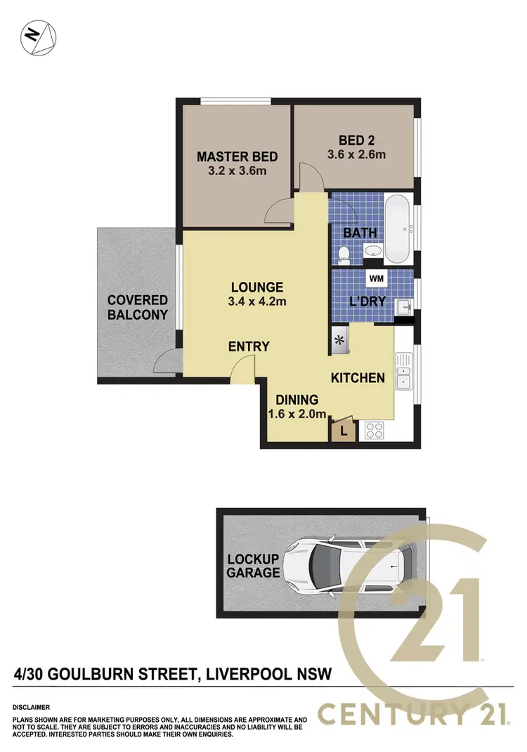 Floorplan of Homely apartment listing, 4/30 Goulburn Street, Liverpool NSW 2170