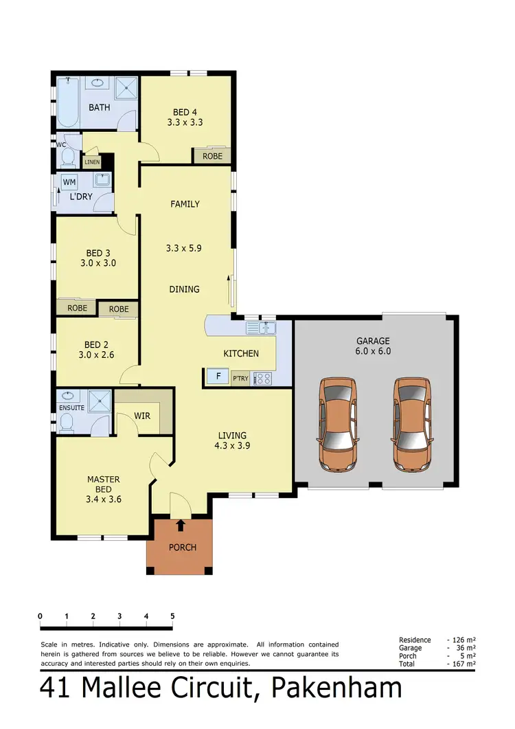 Floorplan of Homely house listing, 41 Mallee Circuit, Pakenham VIC 3810