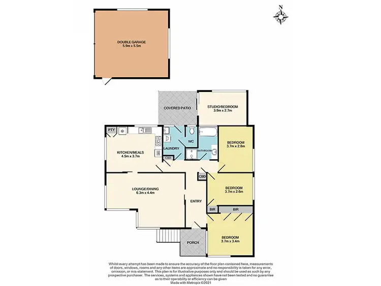 Floorplan of Homely house listing, 82 Sylvander Street, Clayton South VIC 3169