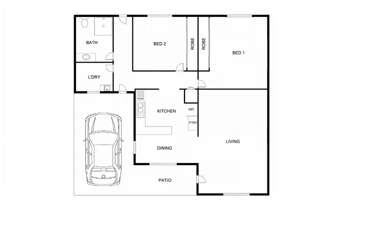 Floorplan of Homely unit listing, 2/42 Arthur Street, East Toowoomba QLD 4350