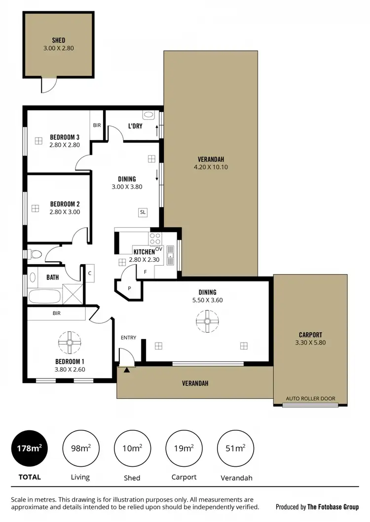 Floorplan of Homely house listing, 8 Leslie Court, Morphett Vale SA 5162