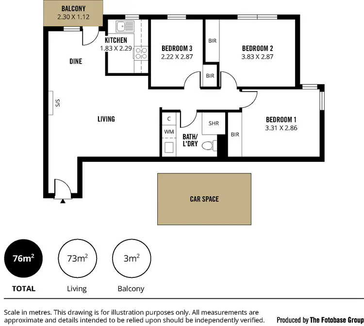 Floorplan of Homely unit listing, 7/10-12 Gordon Street, Glenelg SA 5045