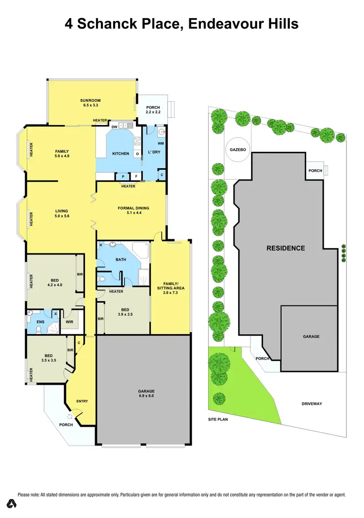 Floorplan of Homely house listing, 4 Schanck Place, Endeavour Hills VIC 3802