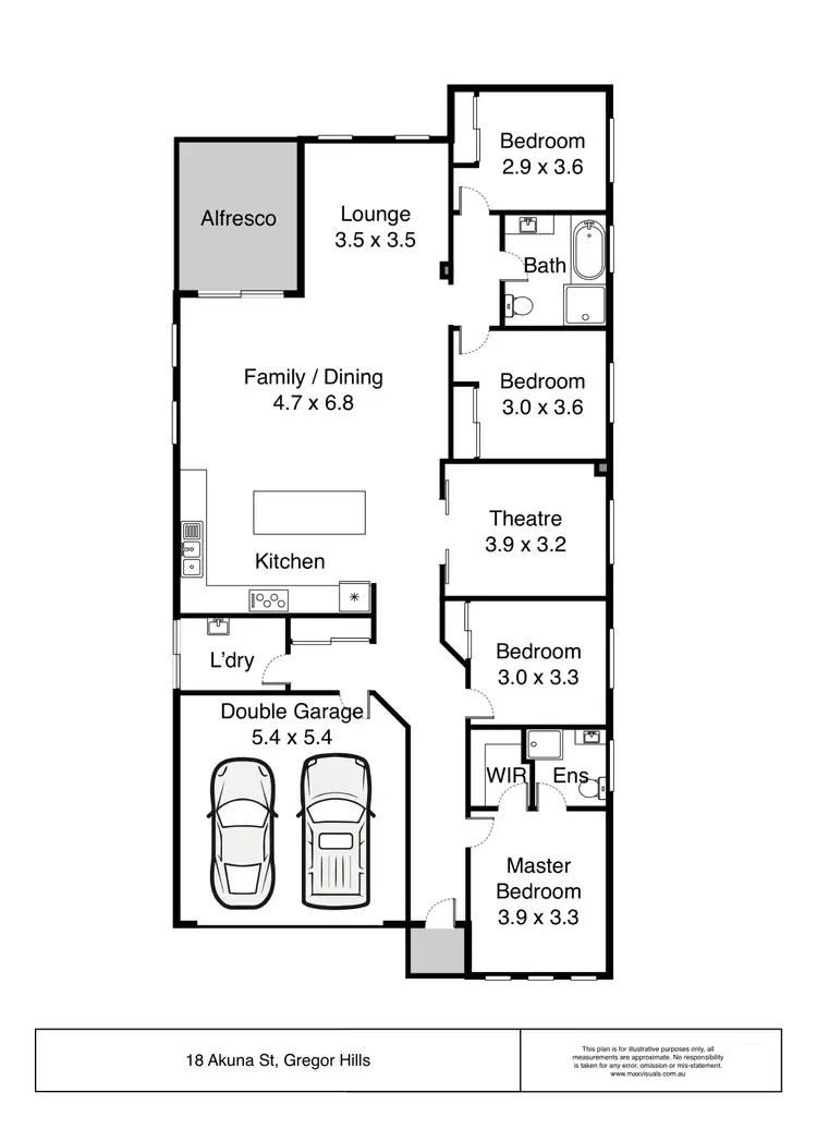 Floorplan of Homely house listing, 18 Akuna Street, Gregory Hills NSW 2557