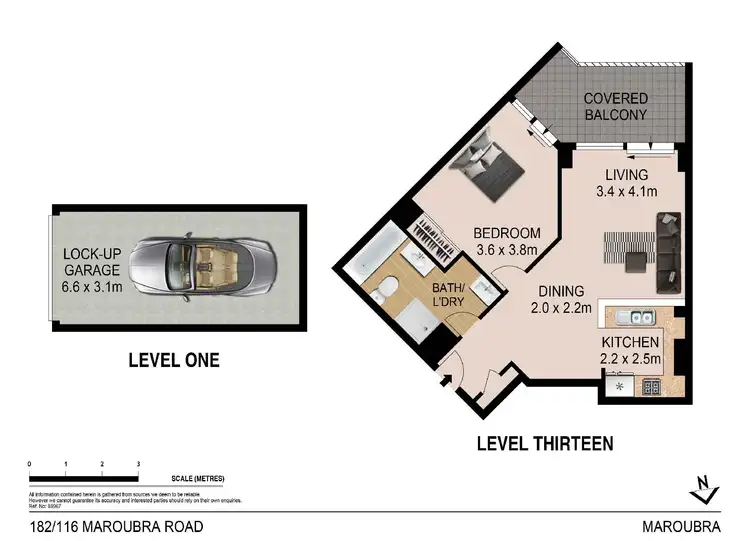 Floorplan of Homely apartment listing, 182/116-132 Maroubra Road, Maroubra NSW 2035