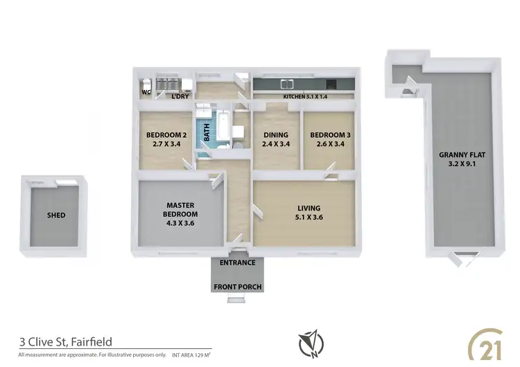 Floorplan of Homely house listing, 3 Clive Street, Fairfield NSW 2165