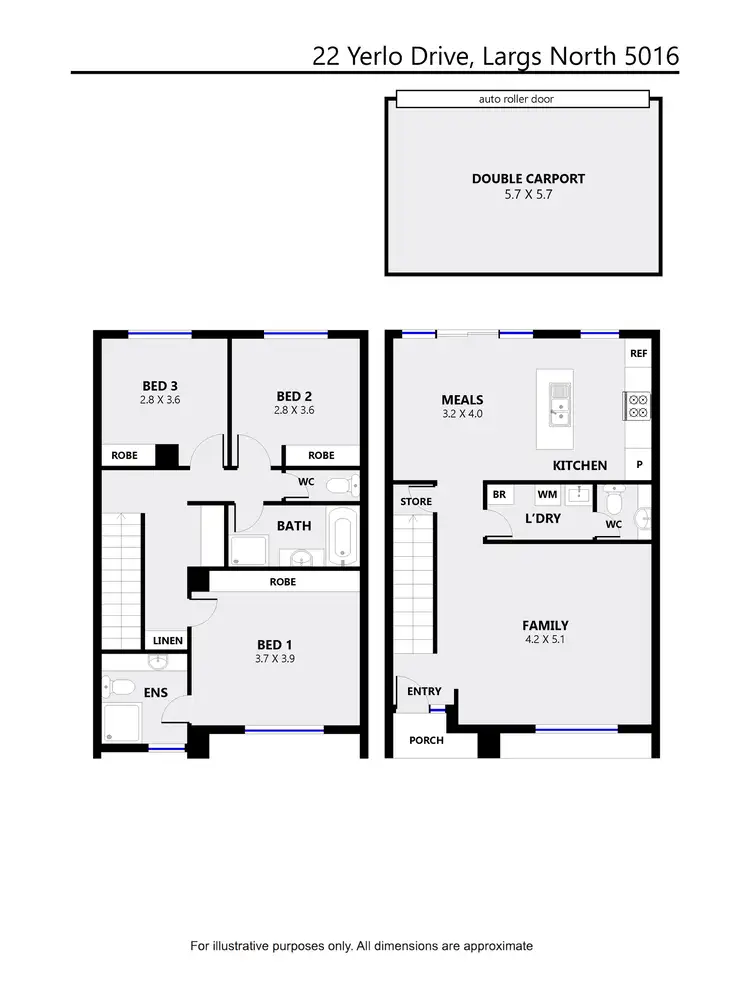 Floorplan of Homely house listing, 22 Yerlo Drive, Largs North SA 5016