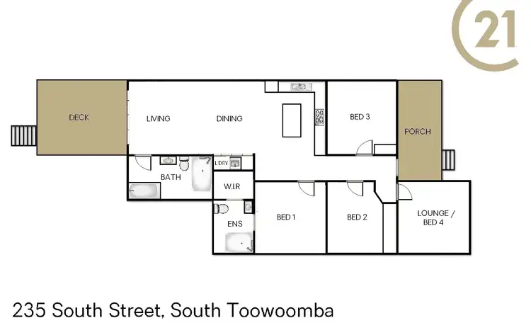 Floorplan of Homely house listing, 235 South Street, South Toowoomba QLD 4350