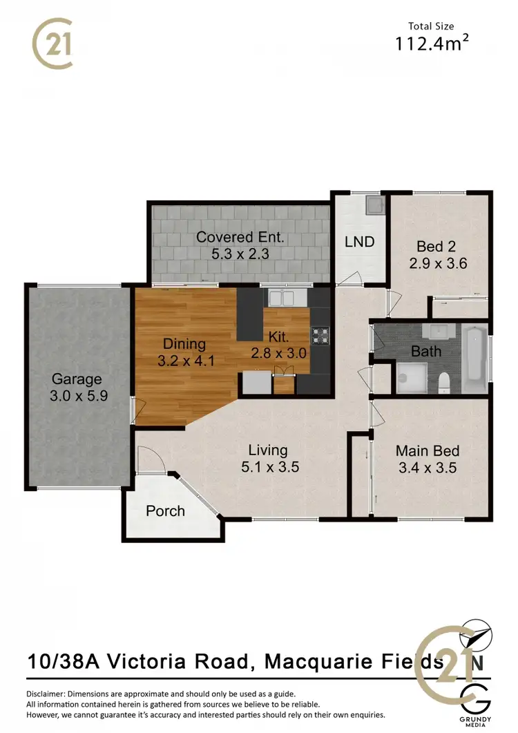 Floorplan of Homely villa listing, 10/38A Victoria Road, Macquarie Fields NSW 2564