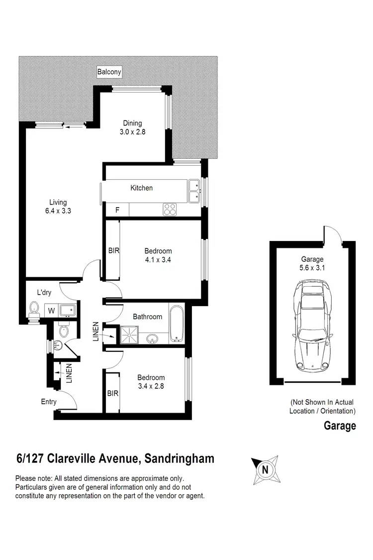 Floorplan of Homely apartment listing, 6/127 Clareville Avenue, Sandringham NSW 2219