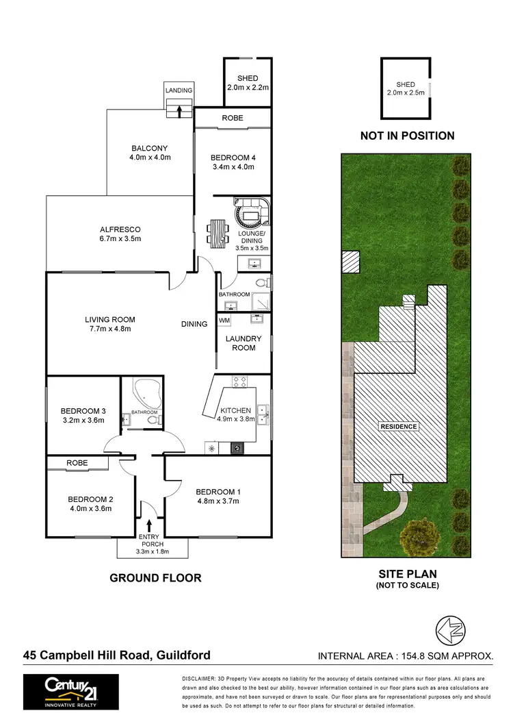 Floorplan of Homely house listing, 45 Campbell Hill Road, Guildford NSW 2161