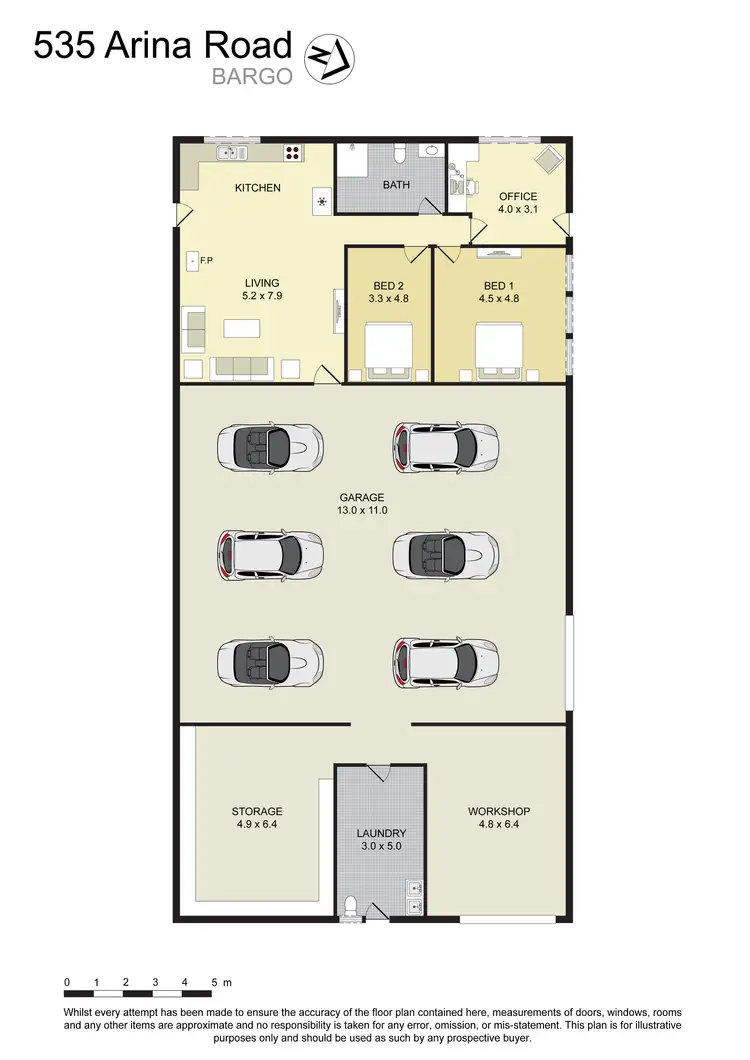 Floorplan of Homely rural property listing, 535 Arina Road, Bargo NSW 2574