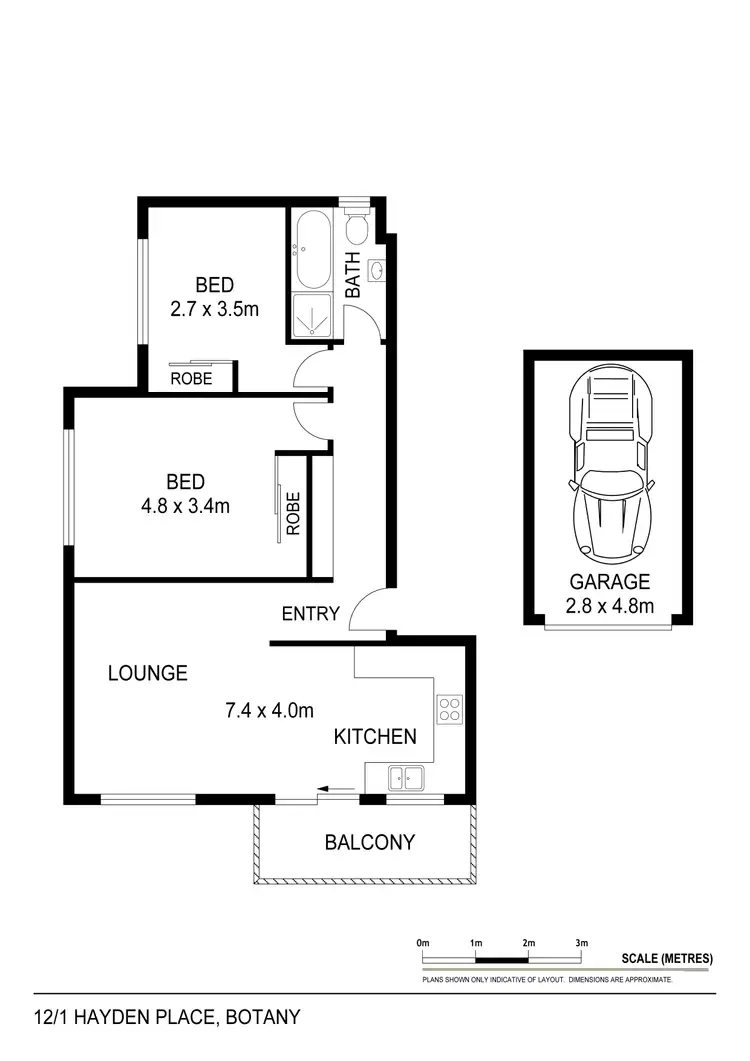 Floorplan of Homely apartment listing, 12/1 Hayden Place, Botany NSW 2019