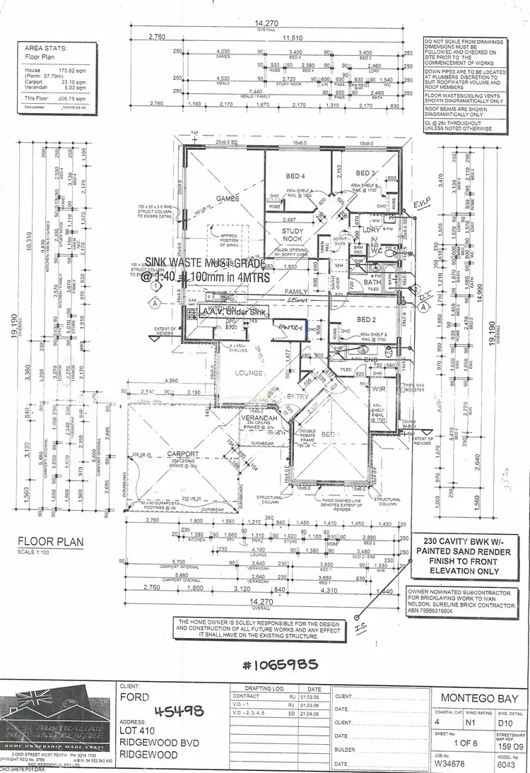 Floorplan of Homely house listing, 28 Ridgewood Boulevard, Ridgewood WA 6030