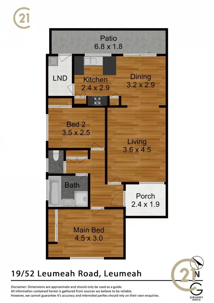Floorplan of Homely villa listing, 19/52 Leumeah Road, Leumeah NSW 2560