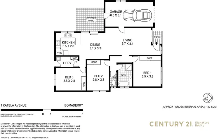Floorplan of Homely house listing, 1 Katela Avenue, Bomaderry NSW 2541