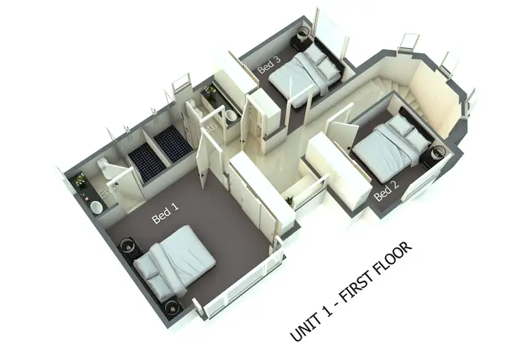 Floorplan of Homely townhouse listing, 1/17-21 Jesson Crescent, Dandenong VIC 3175
