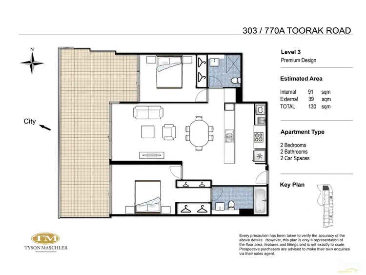 Floorplan of Homely unit listing, 303/770A Toorak Road, Glen Iris VIC 3146