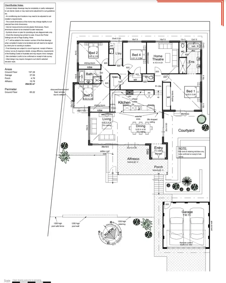 Floorplan of Homely house listing, 1 Scenic Drive, Falcon WA 6210