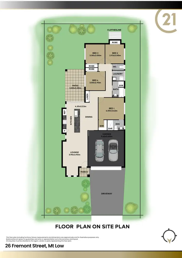 Floorplan of Homely house listing, 26 Fremont Street, Mount Low QLD 4818