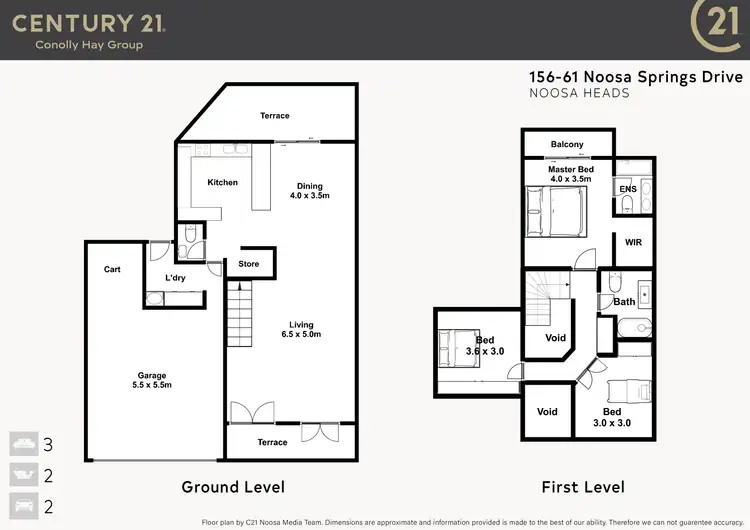 Floorplan of Homely villa listing, 156/61 Noosa Springs Drive, Noosa Heads QLD 4567