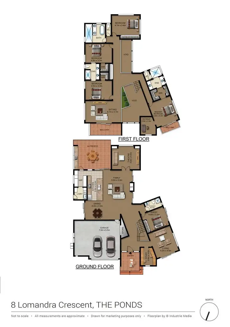 Floorplan of Homely house listing, 8 Lomandra Crescent, The Ponds NSW 2769