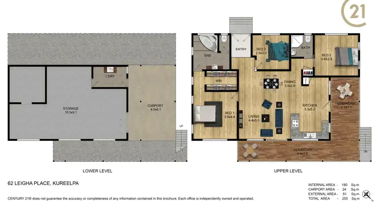 Floorplan of Homely house listing, 62 Leigha Place, Kureelpa QLD 4560