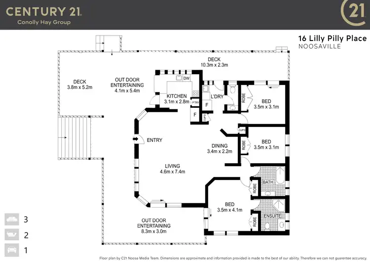 Floorplan of Homely house listing, 16 Lilly Pilly Place, Noosaville QLD 4566