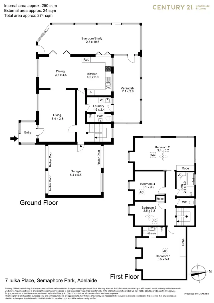 Floorplan of Homely house listing, 7 Iluka Place, Semaphore Park SA 5019