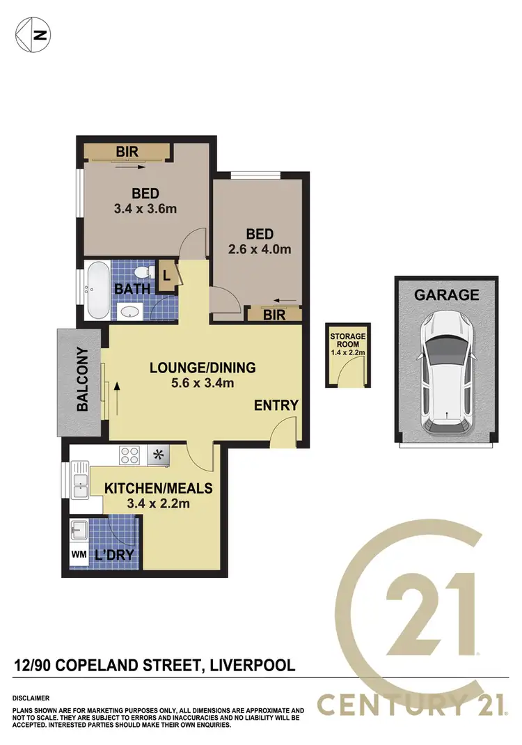 Floorplan of Homely unit listing, 12/90 Copeland Street, Liverpool NSW 2170