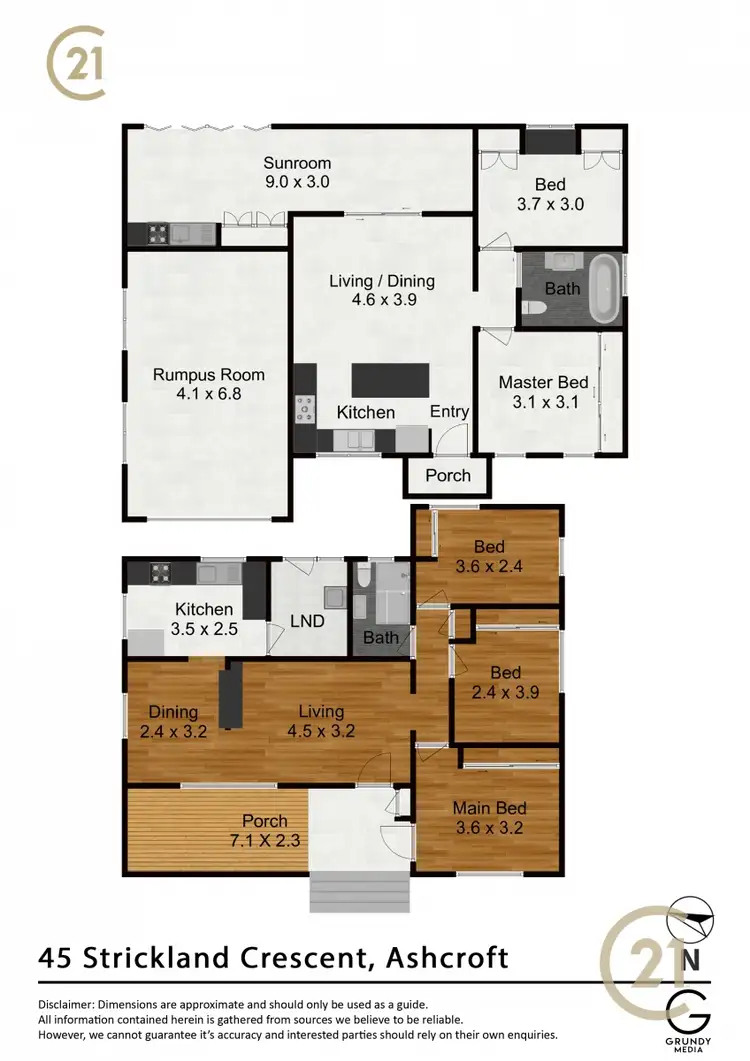 Floorplan of Homely house listing, 45 Strickland Crescent, Ashcroft NSW 2168